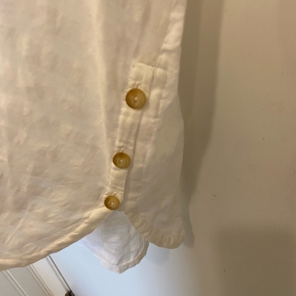 J Jill - White Button-Detail Blouse - Picture 2 of 5